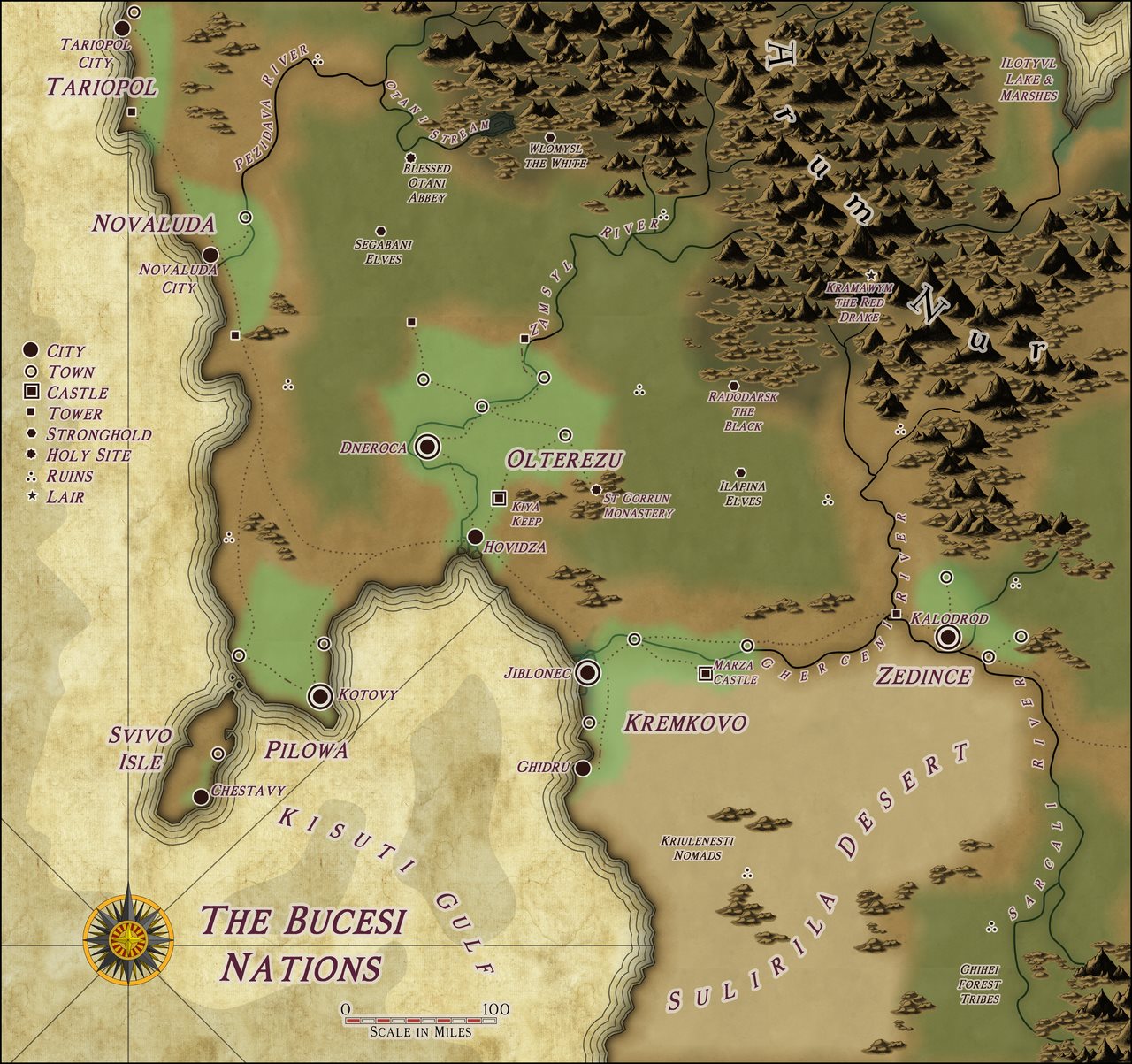 Nibirum Map: bucesi nations by Quenten Walker